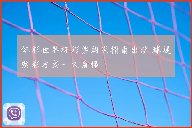 体彩世界杯彩票购买指南出炉 球迷购彩方式一文看懂